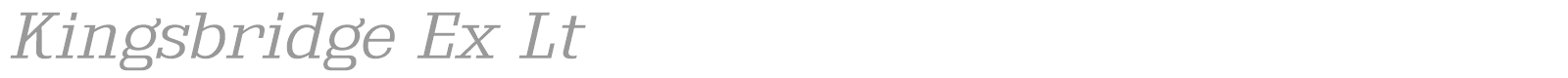 Kingsbridge font preview